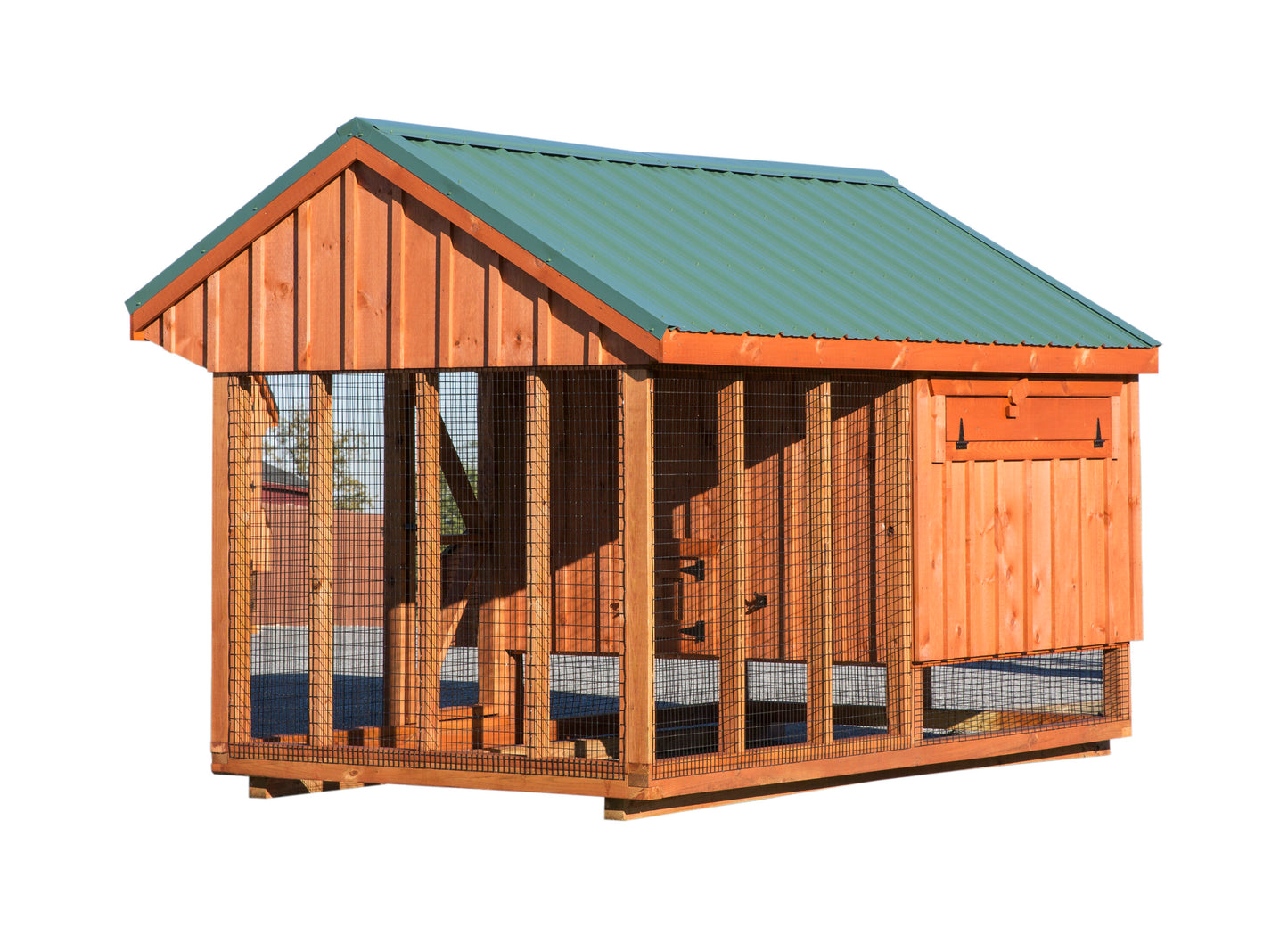 7 x 12 Combination (Red/White/White Metal Roof)