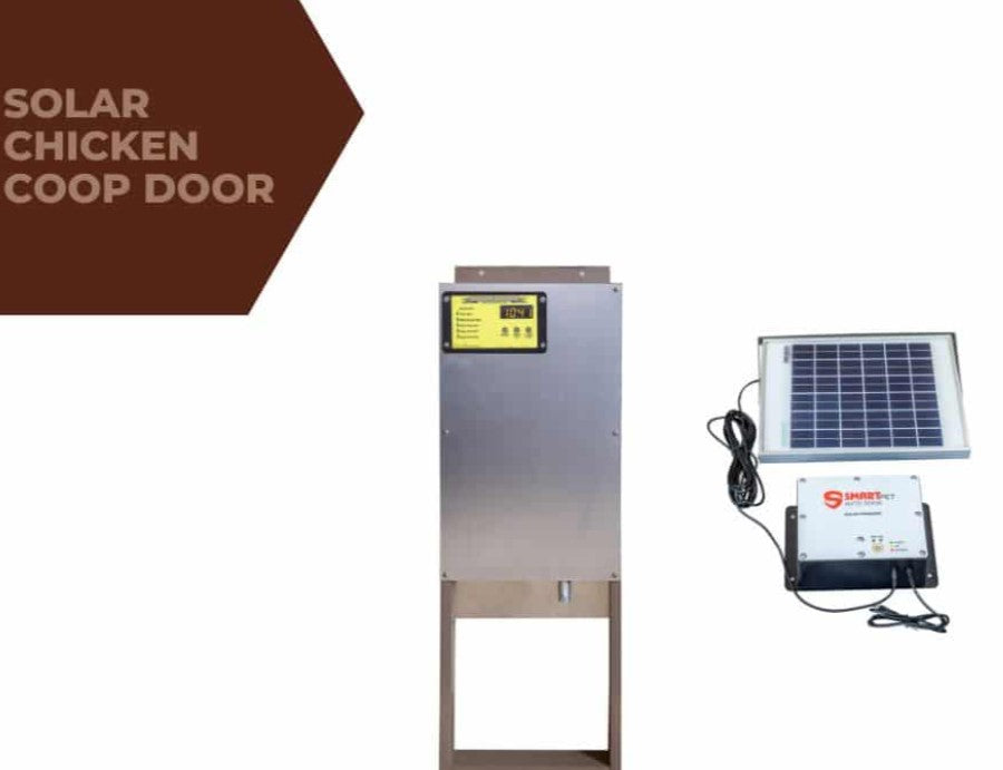 Solar Chicken Coop Door with Timer